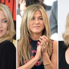 Drei blonde Schauspielerinnen: Kate Hudson, Jennifer Aniston und Charlize Theron.