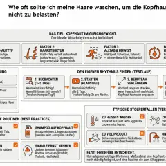 Finde deinen perfekten Rhythmus fürs Haare waschen! Faktoren wie Haartyp, Alltag & Umwelt beeinflussen, wie oft du deine Haare wäschst.
