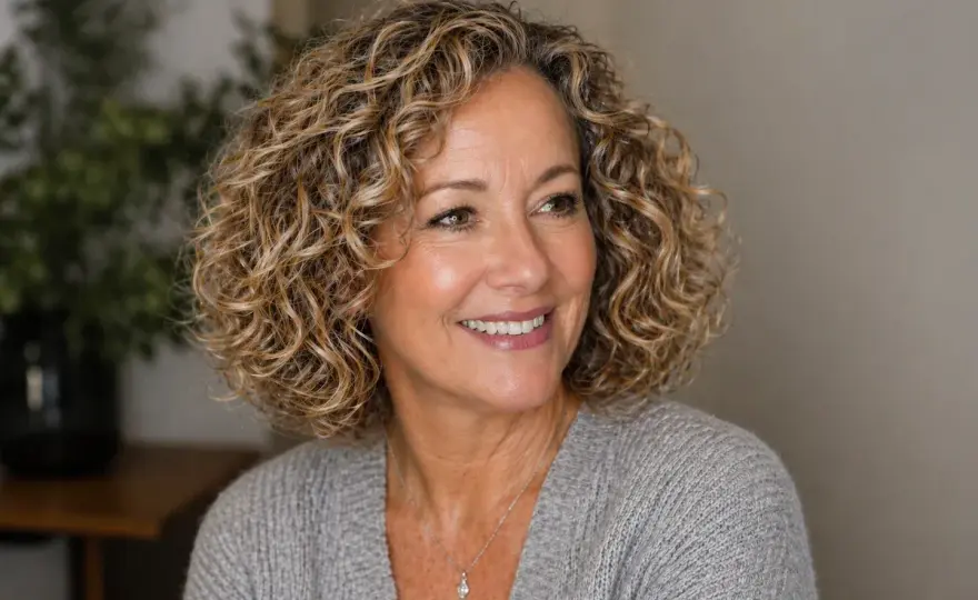 Mittellange Locken ab 50 - So wirken sie modern & frisch