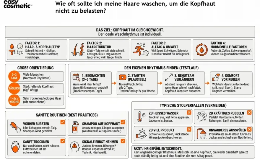 Haare richtig waschen - Die beste Routine für gesunde Kopfhaut