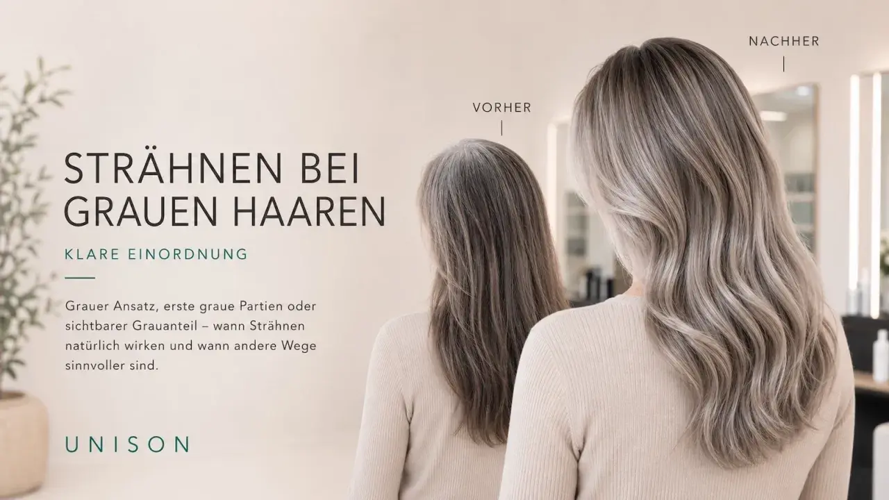 Bei welcher Haarfarbe sieht man graue Haare am wenigsten? Blonde Strähnen kaschieren graue Haare und lassen sie natürlich wirken.