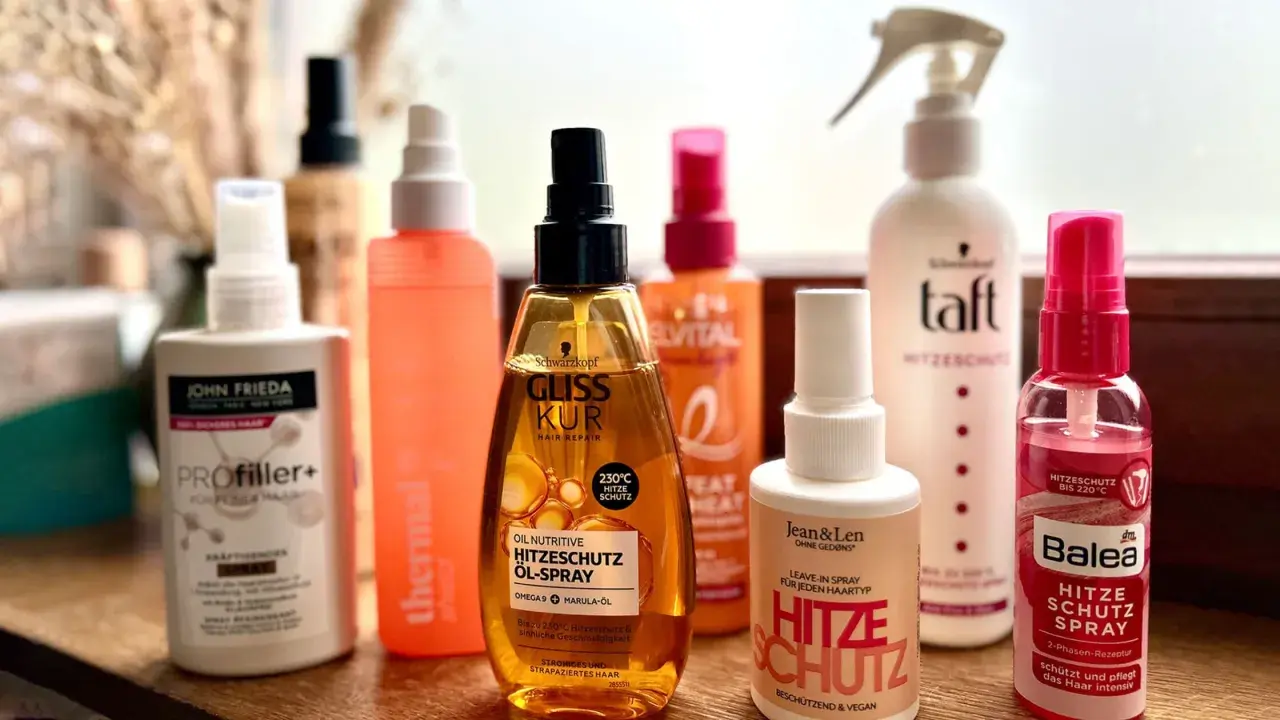 Hitzeschutzsprays von Gliss Kur, Taft, Balea & Co. schützen vor Hitze, nicht wie Haarspray die Haare kaputt machen.
